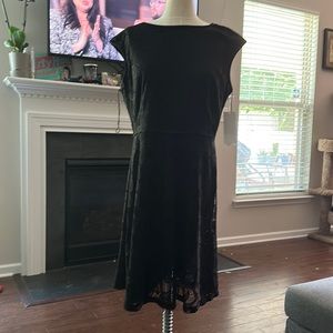 Black dress from stitch fix, I never wore. Lace layover is very pretty.